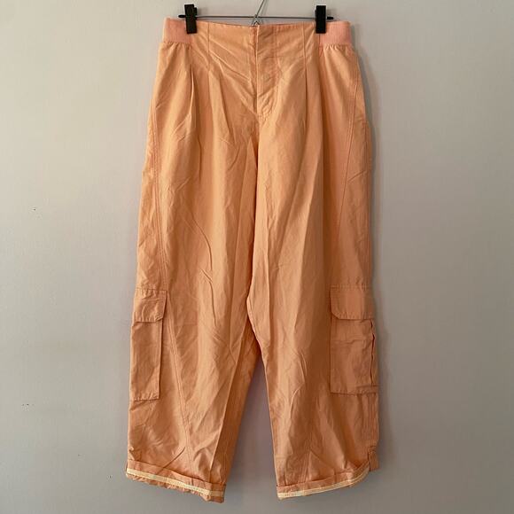 NWT Free People Movement Women's size Large Sunkissed Pink Cargo Pants - Picture 2 of 12